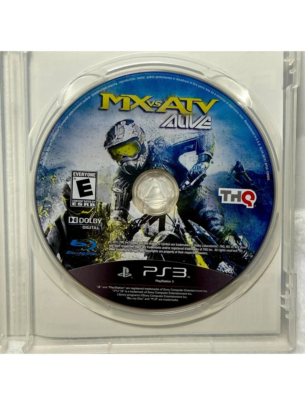 MX vs ATV Alive PS3 PlayStation 3 Complete CIB Genuine THQ Motocross